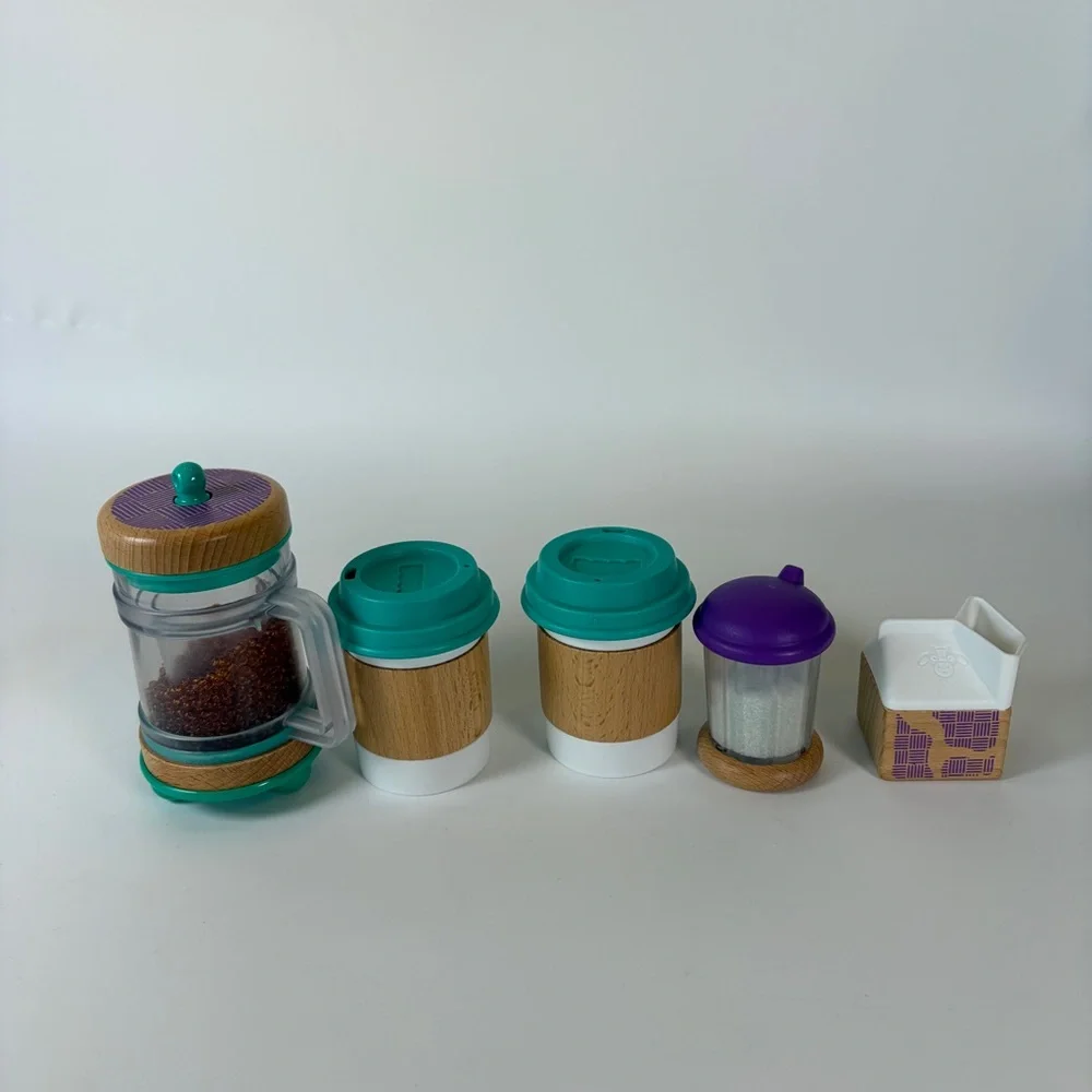 Retired Fisher Price Wooden Early Bird Barista Coffee Set‎ 2015 COMPLETE